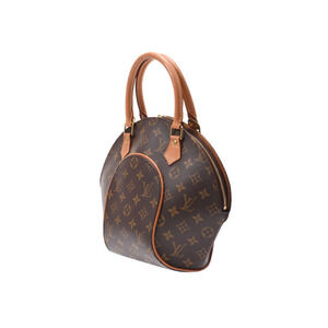 Louis Vuitton Monogram Ellipse Leather Handbag Brown